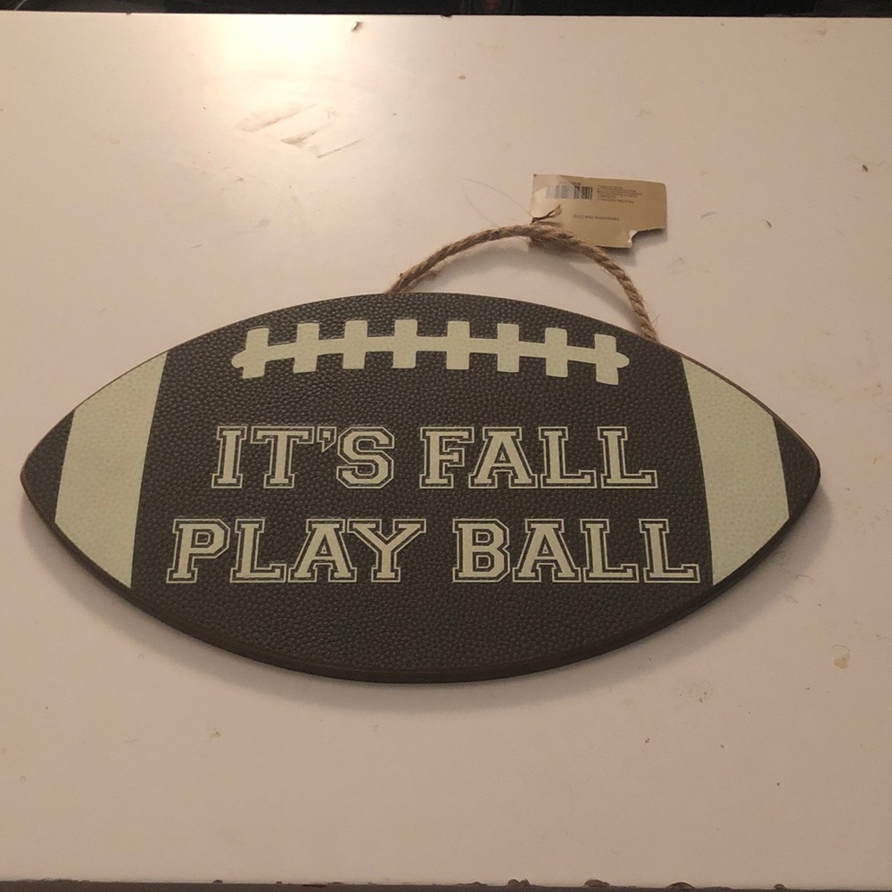 🥤 "It's Fall Play Ball" Football Sign